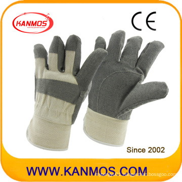 Sell White Back Grey Vinyl Industrial Safety Work Gloves (41017)